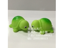 东莞搪胶厂供应绿色乌龟宝宝手捏玩具益智玩具
