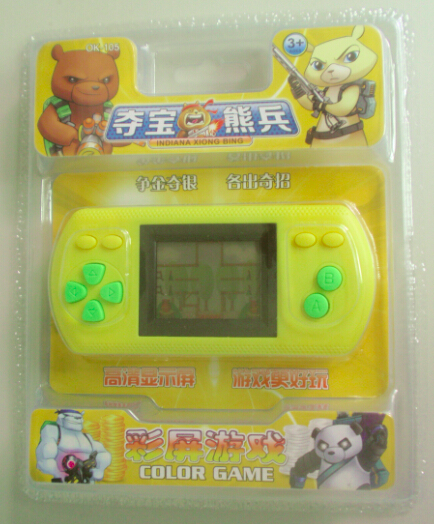 OK105夺宝熊兵儿童掌上彩屏小游戏机益智能霸王PSP玩具