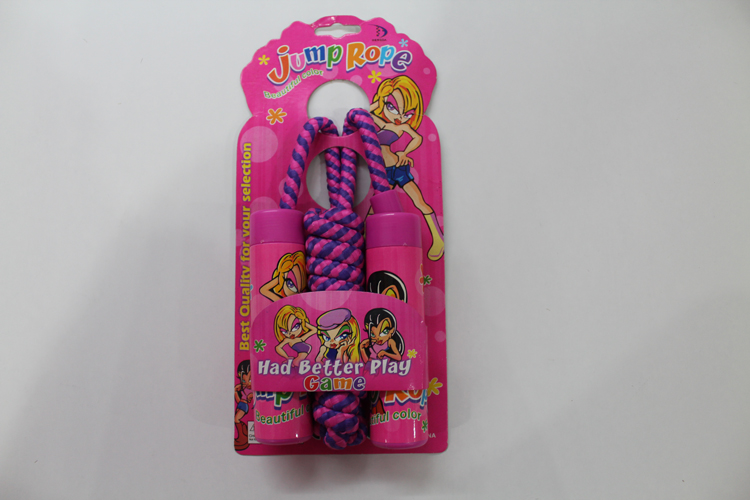 恒达玩具-芭芘女孩贴纸手把绳2.2米跳绳HD010-12 绑卡