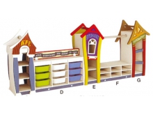 幼儿园玩具柜室内组合柜定制