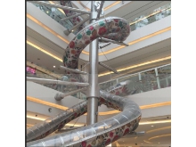 深圳商场巨型滑梯，室内大型不锈钢滑梯，请认准新佳豪