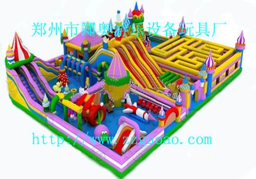 大型充气玩具充气城堡充气蹦蹦床充气滑梯儿童玩具儿童乐园玩具在郑奥游乐