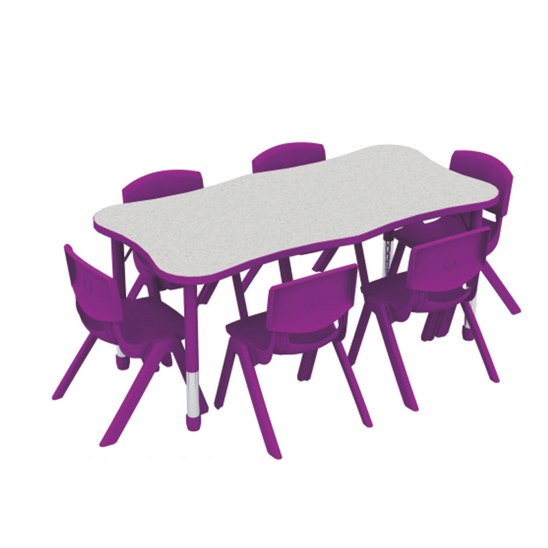 奇乐谷品牌幼儿园桌椅儿童木制塑料桌椅厂家儿童专用健康卫生桌椅