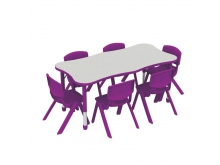奇乐谷品牌幼儿园桌椅儿童木制塑料桌椅厂家儿童专用健康卫生桌椅
