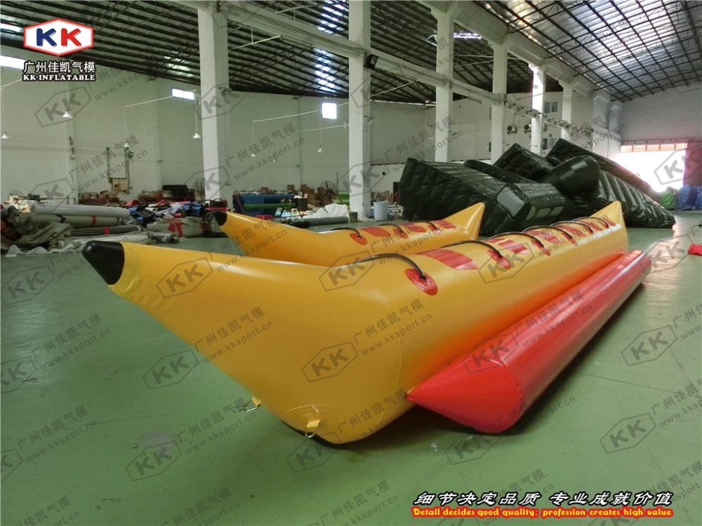 6人香蕉船、水上充气船、雪地船充气艇 单双排充气香蕉船冲锋舟
