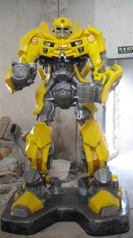 玻璃钢机器人大黄蜂雕塑制品