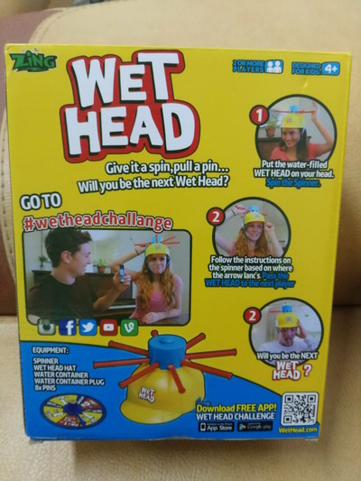 新款益智WET HEAD CHALLENGE湿水挑战帽(湿漉轮盘整蛊游戏帽)英文版批发