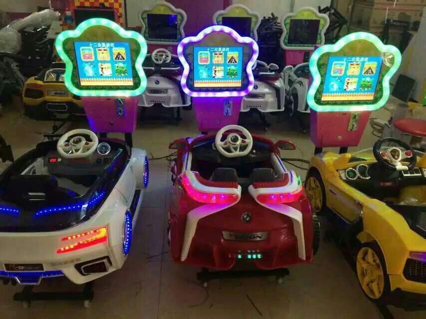 新款投币3d赛马赛车摇摆机3d摇摇车游戏机儿童乐园设备
