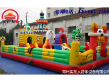广场小型儿童充气城堡厂家 郑州户外充气玩具滑梯价格