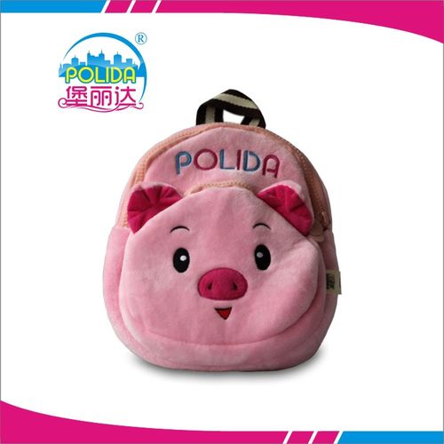 宝宝儿童背包喜爱动物粉红小猪女孩小书包毛绒玩具厂家新品直销