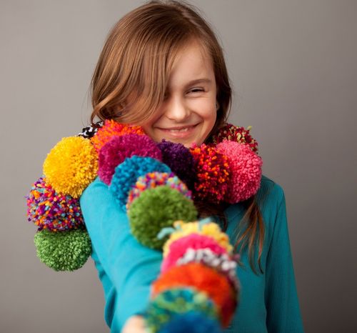2016厂家直销DIY毛线编织器儿童创意头带DIY花球益智玩具套装