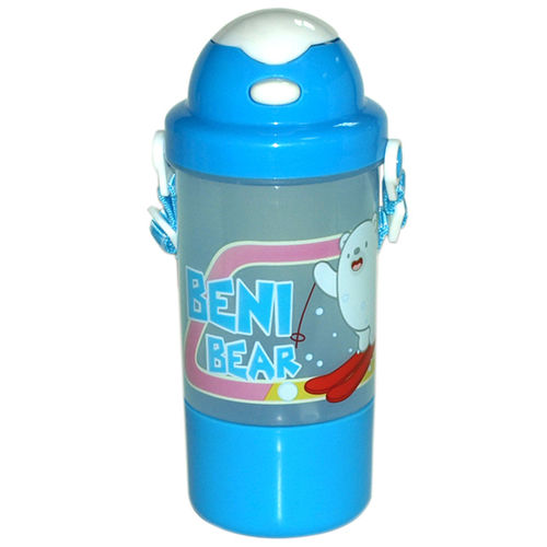 批发可爱卡通儿童水壶 吸管水壶 便携背带水壶