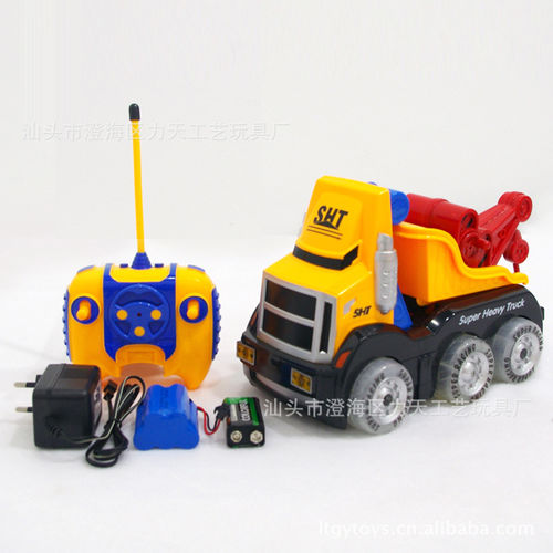 专业供应 4通遥控儿童玩具车 卡通遥控车拖头拯救车 模型tuoto
