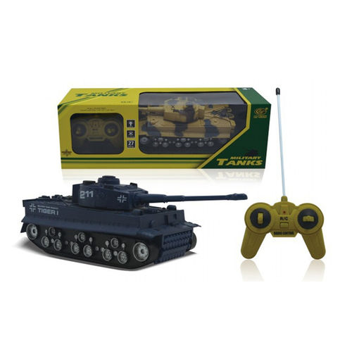 外贸1：32虎式仿真坦克遥控坦克军事模型 新款升级版益智玩具批发