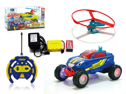 厂家批发 太空竹蜻蜓充电玩具车 益智玩具遥控飘移车 566-100