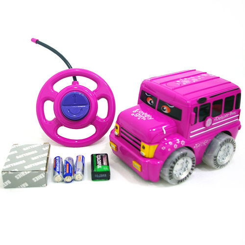 力天玩具   2通遥控芭比巴士车   遥控厂家   玩具批发