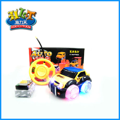 儿童玩具批发厂家   力天玩具   遥控车   2通遥控卡通出租玩具车