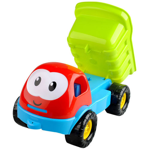 卡通工程车沙滩玩具车 儿童海滩玩具挖沙套装小车可爱工程车