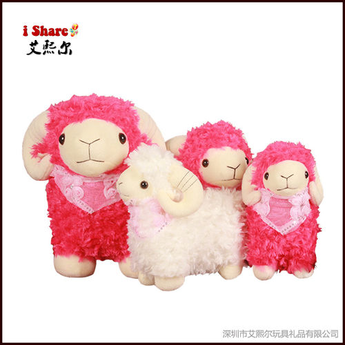2015新年礼物 羊年吉祥物 三羊开泰 新款毛绒玩具羊公仔