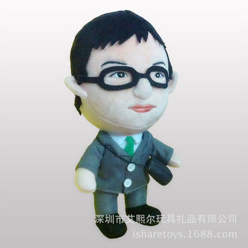 深圳毛绒玩具厂家定制企业吉祥物公仔 订做企业形象公仔娃娃