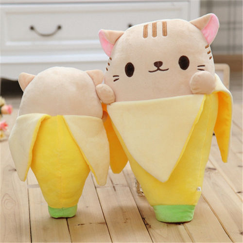 香蕉猫公仔 猫咪创意毛绒公仔玩具 新款毛绒玩具 深圳