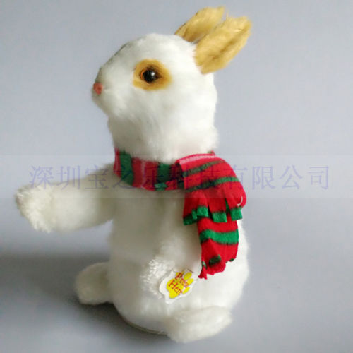拍耳朵兔子 兔斯基公仔 电动毛绒玩具 音乐毛绒疯狂的兔子