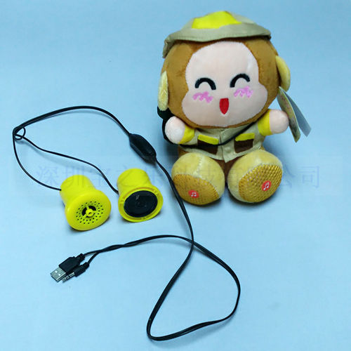 毛绒玩具音响 公仔蓝牙音箱配件 高品质小音箱 USB插线音箱