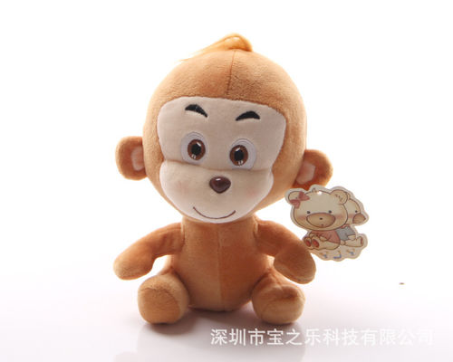 2016猴年吉祥物毛绒玩具 吸盘公仔 猴子毛绒挂件  新年礼品