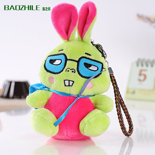 毛绒卡通兔子公仔移动电源 手机通用玩具充电宝 毛绒玩具机芯