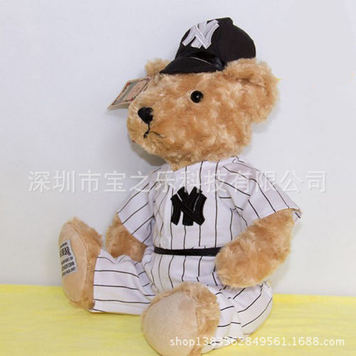 空军泰迪熊 穿衣坐姿熊毛绒玩具公仔 生日礼物一件代发