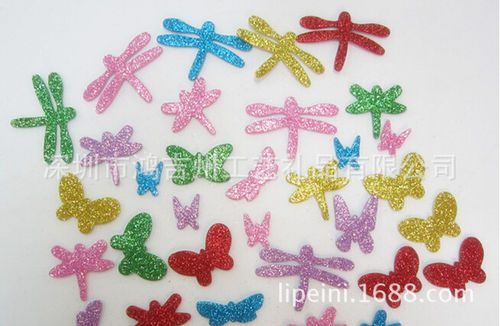幼儿园儿童手工DIY材料撒粉EVA海绵纸泡沫纸造型贴片可爱的心形