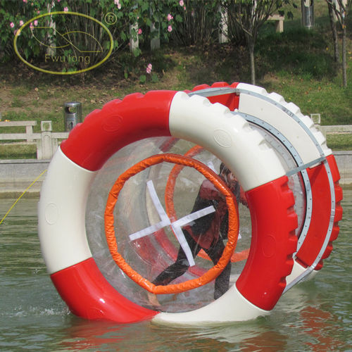 2016苏州福龙水上游乐设施 水上滚筒行走筒 大吹塑滚筒