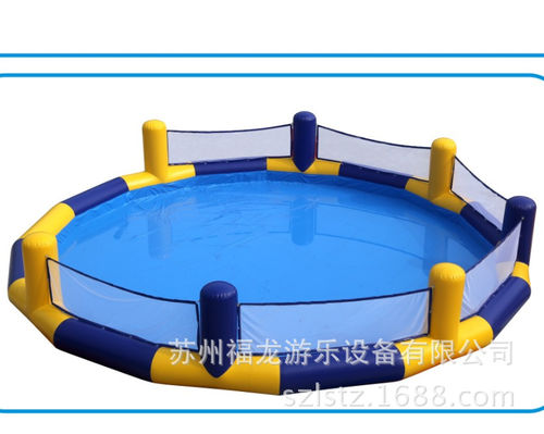 供应水上乐园设备PVC充气游泳池儿童游泳池专业生产定制充气水池