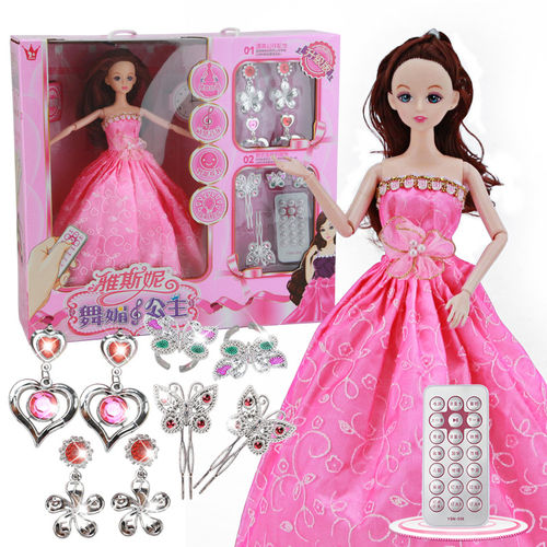 智能芭比娃娃套装大礼盒会说话玩具女孩洋娃娃衣服会唱歌跳舞公主