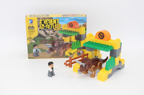 男孩益智拼装恐龙机器人积木玩具模型恐龙积木 侏罗纪世界