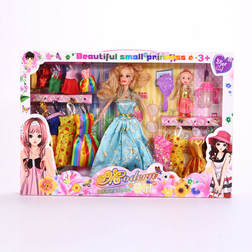 十四件套芭比娃娃芭芘娃娃美少女过家家玩具梦幻公主女孩玩具批发