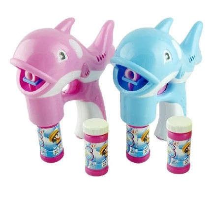 新款海豚泡泡枪全自动音乐双瓶水广场热销玩具