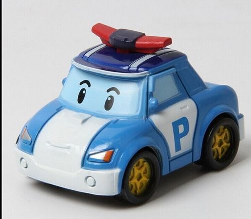 爆款韩国Q版珀利变形机器人合金车ROBOCAR POLI战队 玩具合金车
