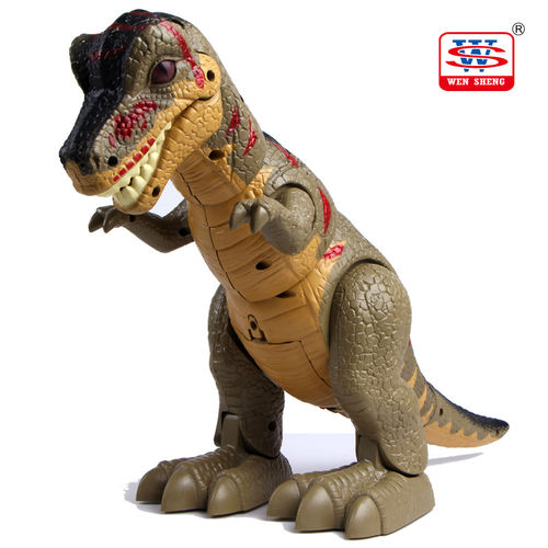 文盛5302电动霸王龙侏罗纪恐龙仿真儿童益智灯光发声玩具厂家直销