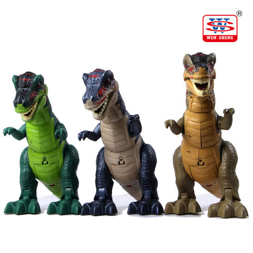 文盛5302电动霸王龙侏罗纪恐龙仿真儿童益智灯光发声玩具厂家直销