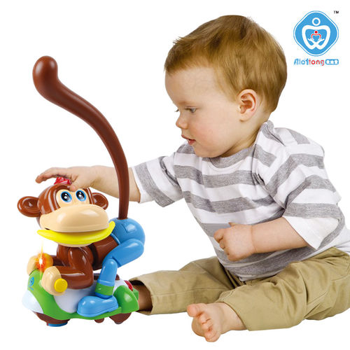 爱迪童6501摇摆欢乐猴 万向发光法身摇摆 益智儿童玩具 厂家直销