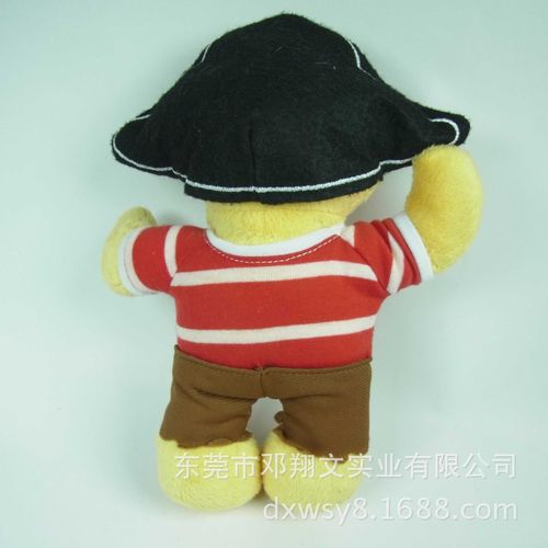 厂家来样加工定制 可爱海盗小熊 泰迪熊儿童玩具礼品加工