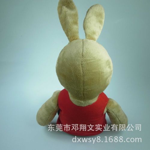 东莞工厂定制 大头兔子公仔 毛绒大耳朵兔玩偶 企业吉祥物公仔