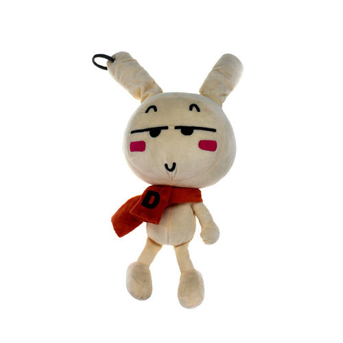 绒布流氓兔玩具 毛绒公仔小兔子系围巾挂件 儿童玩具公仔来图定做