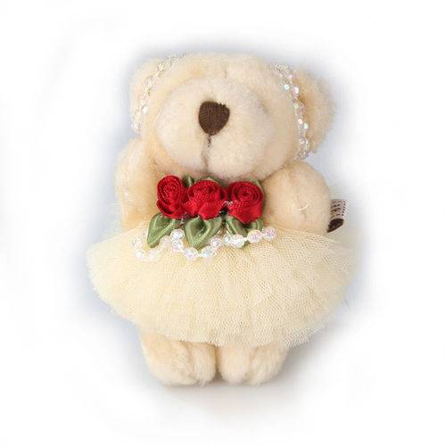 精致可爱水晶超柔熊玩具公仔娃娃批发 适用于婚庆生日派对等场合
