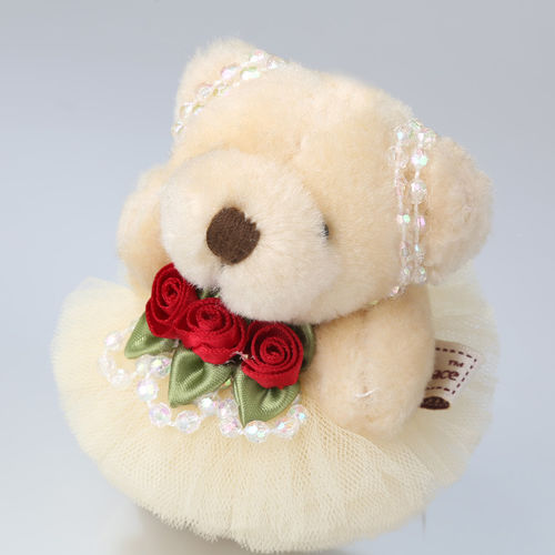 精致可爱水晶超柔熊玩具公仔娃娃批发 适用于婚庆生日派对等场合