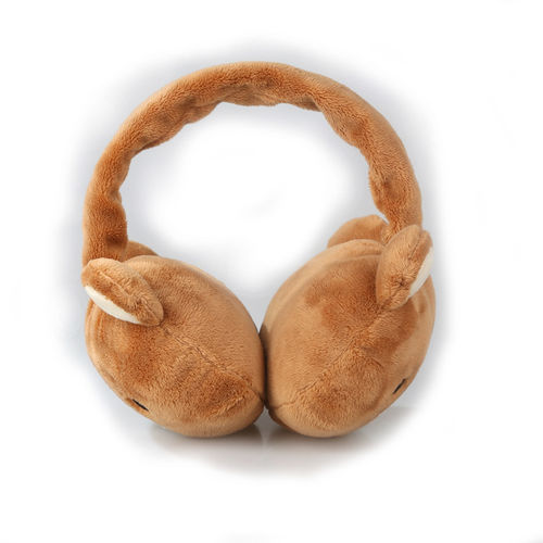 厂家批发冬季小熊保暖毛绒可爱耳罩 高端吉祥物礼品定制 来图定做