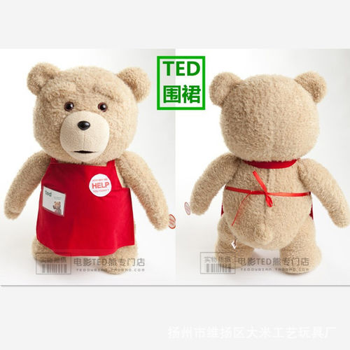 ted电影版毛绒玩具泰迪熊厂家OEM定制东莞中型厂家价格优势咨询