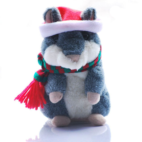 毛绒玩具厂家 新款热销圣诞节玩具 智能录音会说话俄罗斯仓鼠
