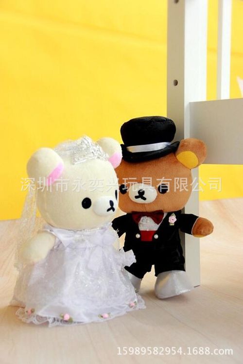 深圳厂家直销 婚庆结婚熊 结婚礼物佳品 毛绒玩具公仔 来图定制
